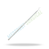 Explorer dentaire équin à pointe fine, 17 pouces (43 cm), instrument dentaire vétérinaire pour l'examen buccal des chevaux