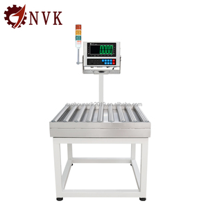 Báscula de Banco NVK de alta precisión de 500kg, 500*600mm, rodillo de acero inoxidable 201 con alarma, controladora de peso y báscula transportadora - Product Image 1