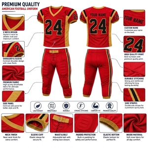 Ensemble de maillot de football américain blanc pour homme, col en V, numéro 24, impression numérique, évacuation de l'humidité, toutes saisons, coupe classique, 100% polyester - Product Image 6