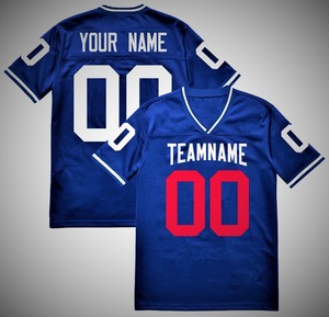 Custom Green American Football Jersey 100% Polyester <b>Mesh</b> <b>Short</b> Sleeve Team Name Number V Neck Adult Summer Sports Shirt Front - Product Image 2