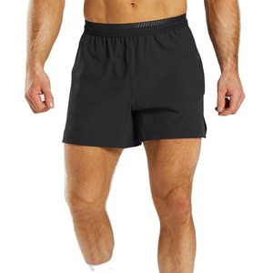 Men's Custom Logo Double <b>Layer</b> Compression Breathable Quick Dry <b>Mid</b> Waist Elastic Men's Fitness Shorts - Product Image 1