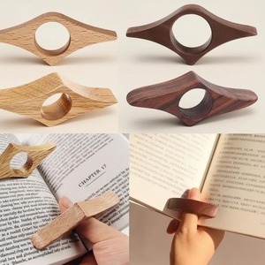 Custom Wooden Napkin <b>Ring</b> Hand Carved Wood Napkin Holder Polished Tabletop Decoration for Wedding Dining - Product Image 3