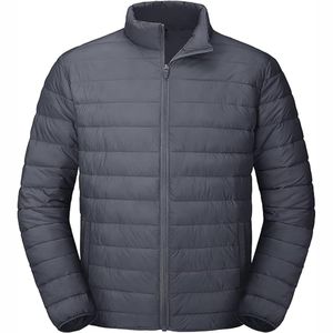 Chaqueta de plumón impermeable para hombre, diseño personalizado OEM, estilo burbuja, gruesa, con capucha y cremallera. - Product Image 6