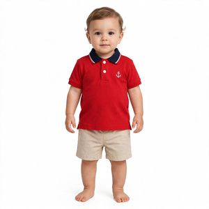 Camiseta Polo para Niño, Manga Corta, 100% Algodón, Estilo Casual, Transpirable, Ecológica, Exportación de BD - Product Image 5