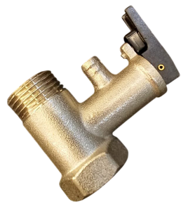 Soupape de sécurité compacte en laiton 1/2 pouce BSP pour chauffe-eau, pression nominale 0,8 MPa 8 bars, 90 g/pièce - Product Image 1