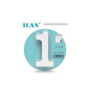 Ilan Numero Decorativo 1 11Cm Per Decorazione Murale - Product Image 2