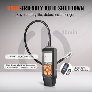 Rilevatore di perdite di Gas sonda da 18.5 pollici Analizzatore di Gas naturale sensibilità a 50 10,000 PPM - Product Image 5