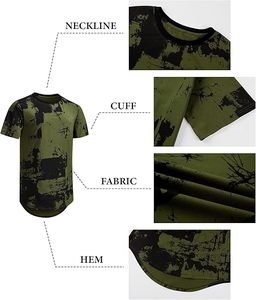 Camiseta Urbana Transpirable Sublimada con Diseño Gráfico Mixto para Marca de Ropa Urbana Americana de Moda 2026 - Product Image 4