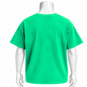 <strong>Lime</strong> <strong>Green</strong> Weathered Pocket Tee Washed Cotton Short Sleeve T <strong>Shirt</strong> Relaxed Loose Fit Chest Pocket Vintage Casual Summer - Product Image 2