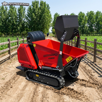 Rhinoceros XN800 Mini Dumper 0.26CBM Bucket 820mm Lebar Kompak Pilihan Mesin Peralatan Penanganan Kebun