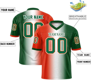 Custom Men's American Football Jersey Team Name Sublimated V-Neck Breathable <b>Mesh</b> <b>Short</b> Sleeve Adult Sport Apparel - Product Image 6