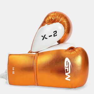 Customizable Unisex Sport <b>Gloves</b> Branded Boxing Heavy Duty Leather Laced Boxing <b>Gloves</b> with Moisture Wicking for Training - Product Image 4