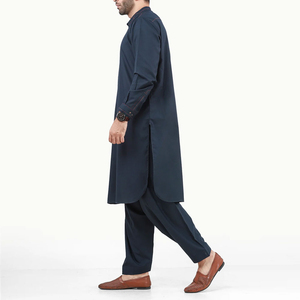 ชุดสัลวาร์ คามีซ ดีไซน์ใหม่ทันสมัย ชุดลำลองสำหรับผู้ชาย ชุดคามีซ 2 ชิ้น พร้อมกางเกงชัลวาร์จีบระบายสำหรับผู้ชาย - Product Image 3