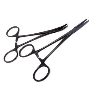 Pinzas Hemostáticas Multiusos para Mosquitos, de Acero Inoxidable Negro, Reutilizables, para Uso Manual en Hospitales, Autoclavables, con Certificación CE - Product Image 1