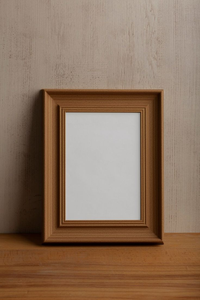 Cadre photo en bois naturel transparent fait main, personnalisable, pour présentation sur table, vente en gros - Product Image 5