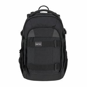 Sac à dos unisexe coloré en nylon 20-35L, fermeture éclair étanche, poignée souple, style minimaliste, usage quotidien, design à panneaux, polyester - Product Image 1