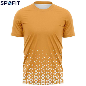 Latest Men's Formal Solid Sublimation T-Shirt Knitted Fabric Summer Style Fashion Color <b>100</b>% <b>Polyester</b> - Product Image 5