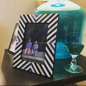 Cadre photo en os teinté, nouveau design, très vendu, pour table et mur, design en incrustation d'os le plus populaire de 2026 pour la saison des mariages - Product Image 2