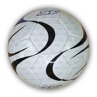 Ballon de football noir de match, qualité supérieure, cousu à la main, taille 5, meilleur prix, fabriqué au Pakistan
