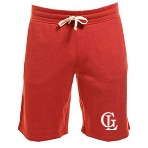 Shorts de sport décontractés d'été pour hommes avec logo personnalisé, en coton, taille élastique, unis, avec poche - Product Image 1