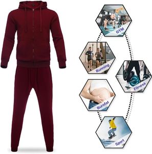 Unisex Zip Hoodie Tracksuit Custom Logo Multiple <b>Sizes</b> Pocket Drawstring Casual Two Piece <b>Loungewear</b> <b>Set</b> 100% Polyester Quick - Product Image 5