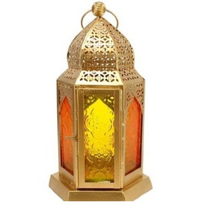 Lanterne marocaine bleue avec revêtement en poudre, lanternes modernes faites à la main, décoration de jardin, lanternes suspendues, décorations - Product Image 6