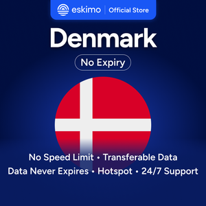 Eskimo Danemark 10 Go eSIM sans expiration des données, données de voyage à grande vitesse 5G/4G, pas de carte SIM physique requise, S-D-10 Smartphones numériques - Product Image 1