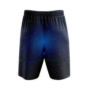 Short de bain décontracté pour homme, taille mi-haute avec cordon de serrage, coupe ample, séchage rapide, anti-plis, anti-UV, 100 % polyester - Product Image 2