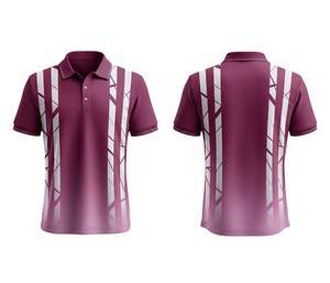 Custom Sublimation Polo Shirt Shield Design High Quality Sportswear for Men Women Youth Quick-Dry Dry-Fit Active Polo - Product Image 3