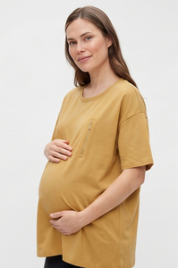Camiseta de Maternidad de Alta Calidad para Mujer, Camiseta de Lactancia con Hombros Caídos, Camiseta Holgada de Maternidad para Mujer - Product Image 4