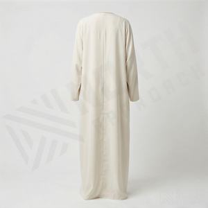 ชุดอาบายะห์อิสลามสำหรับผู้หญิงคุณภาพสูง ผ้าชีฟอง 100% ผ้าฝ้าย ไซส์ใหญ่ แฟชั่นทันสมัย สไตล์หรูหรา สีตามสั่ง - Product Image 2