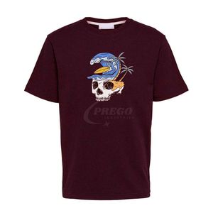 เสื้อยืดโอเวอร์ไซส์สไตล์วินเทจสำหรับผู้ชาย เนื้อผ้าหนา แห้งเร็ว สตรีทแวร์ พิมพ์ลายสกรีน โลโก้ DTF ขายส่ง เสื้อยืดถัก - Product Image 2