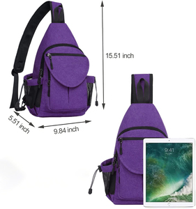 Mochila cruzada unisex al por mayor estilo deportivo, bandolera de un solo hombro para viajes, senderismo y actividades al aire libre - Bolsos cruzados tipo mensajero - Product Image 3