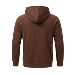 Sweat à capuche à manches raglan avec impression de logo personnalisé, en molleton épais, uni, style streetwear, avec poche kangourou, vente en gros - Product Image 6