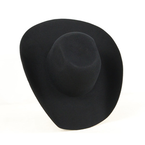Sombrero de Vaquero de Lana Negra a Rayas, Transpirable, Resistente al Viento, Unisex, para Adultos, Ala Ancha, 56-58 cm, Primavera/Verano, Playa, Aire Libre - Product Image 4
