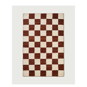 Premium Handmade Checker Flat Weave Rug Made From New Zealand Wool For Living Room Bedroom And Hallway Wholesale Supplier - Product Image 3