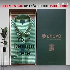 เสื้อเชิ้ตผ้าคอตตอนแนวธุรกิจสำหรับผู้ชายผ้าฝ้าย100% แขนยาวสำหรับฤดูใบไม้ร่วง - Product Image 4