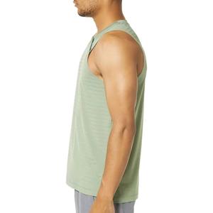 Débardeur côtelé en coton respirant pour homme, personnalisé avec logo, idéal pour l'entraînement décontracté et le fitness estival - Product Image 4