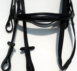 Brida de cuero para montar a caballo Cómoda y duradera Cuero suave Acolchado Diseño anatómico Artículos de talabartería Costura elegante - Product Image 4