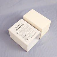 Boîte d'emballage cadeau personnalisée de luxe vide rigide ivoire papier recyclable bougie parfumée avec forme personnalisée et impression de logo