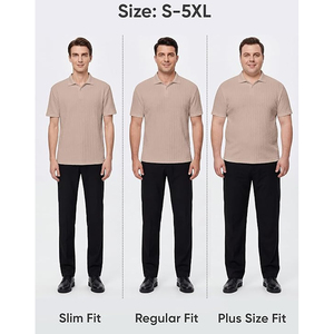 Vêtements de golf personnalisés pour hommes, performance sportive, tissu tricoté en polyester, séchage rapide, évacuation de l'humidité, respirant, fabricant de vêtements de sport - Product Image 6