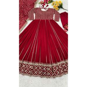 Ensemble Designer Party Wear Top Bottom Dupatta en taille 2XL Look élégant - Product Image 4