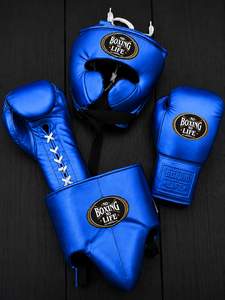 No Boxing No Life Nouveauté Ensemble de boxe en cuir de vachette véritable Ensemble de sparring professionnel sur mesure pour l'entraînement Unisexe - Product Image 6