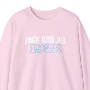 Sudadera de Cuello Redondo para Hombre Jack and Jill 1938, Sudadera de Manga Larga de Mezcla de Algodón Premium, Sudadera Informal con Logotipo Personalizado - Product Image 4