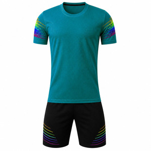 Option de vente en gros personnalisable disponible, uniforme de football professionnel, respirant, séchage rapide, léger, manches courtes, design personnalisé - Product Image 6