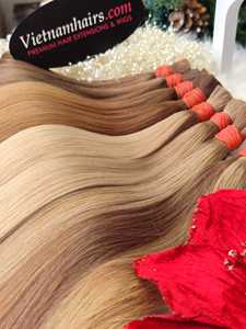 Cabello Humano Natural Liso 100% Virgen Remy, Cabello Vietnamita Liso Sedoso, Ondulado, al por Mayor, de Alta Calidad, Origen Vietnam - Product Image 1