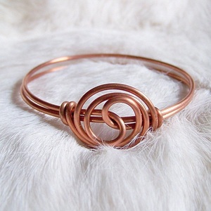 Handcrafted Collection Meaningful Hammered Copper Cuff – Romantic Quote Statement Jewelry Bracelet for - Product Image 5