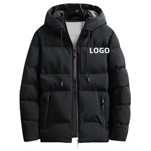 Ventes en gros de manteaux d'hiver pour hommes avec logo personnalisé, fabricant de vestes matelassées utilitaires personnalisées pour hommes - Product Image 4