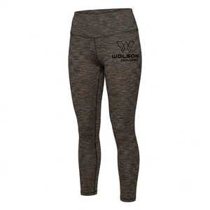 Professional Women's Full Length Athletic <b>Leggings</b> High Elastic Material Quick Dry Eco-Friendly <b>Pockets</b> for Exercise Gym Sports - Product Image 1