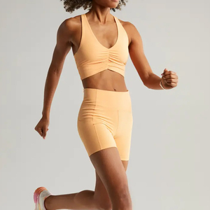 Shorts Deportivos de Nailon y Spandex Personalizados al por Mayor para Mujer, Fabricante de Shorts para Correr, Yoga, Gimnasio y Entrenamiento - Product Image 2